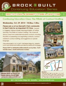 free ce class at new East Cobb homes - Atlanta home builders - Brock Built