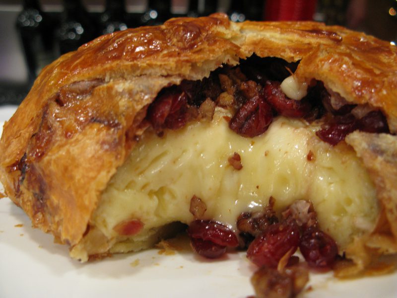 Holiday Recipes - Cranberry and Pecan Brie En Croute 