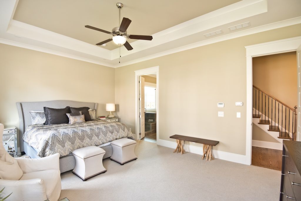 Master bedroom on main - new model home in Norcross GA