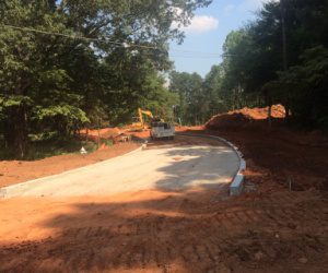 Paving at Adam's Vineyard