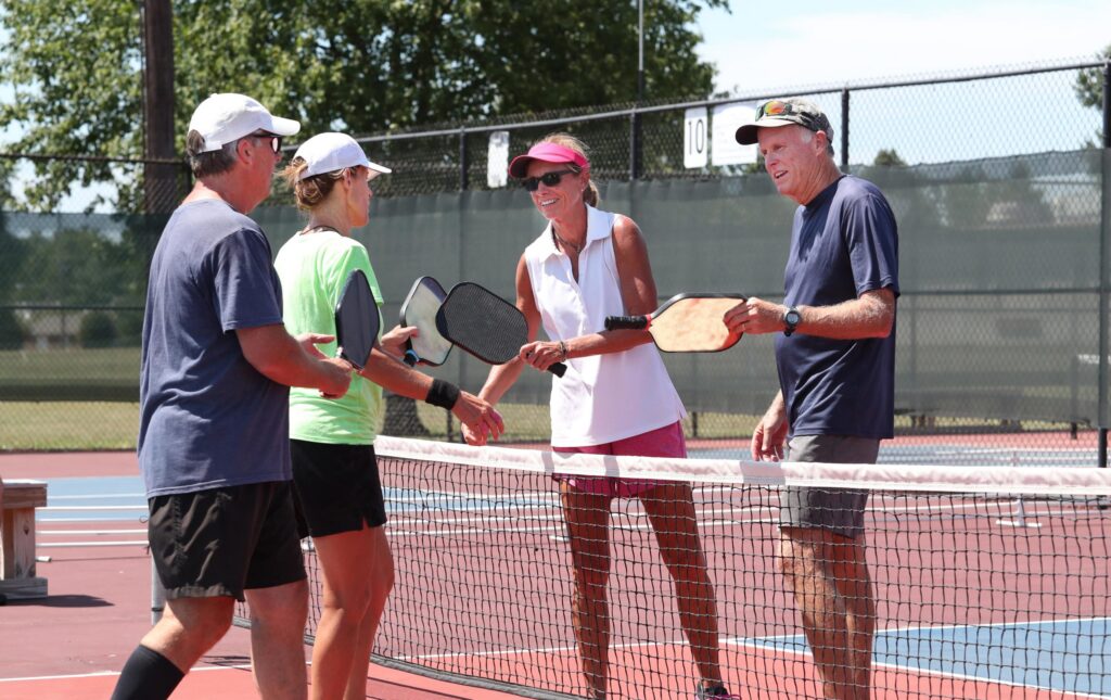people playing tennis
